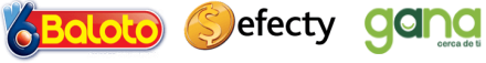 Efectivo en Colombia, Efecty, Baloto, gana