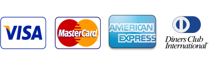 Tarjetas de crédito aceptadas, visa, mastercard, american express, dinners club